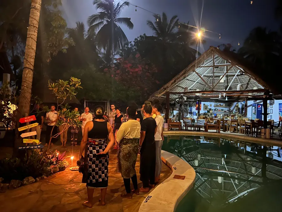 Ananda Villa, Zanzibar, la apus